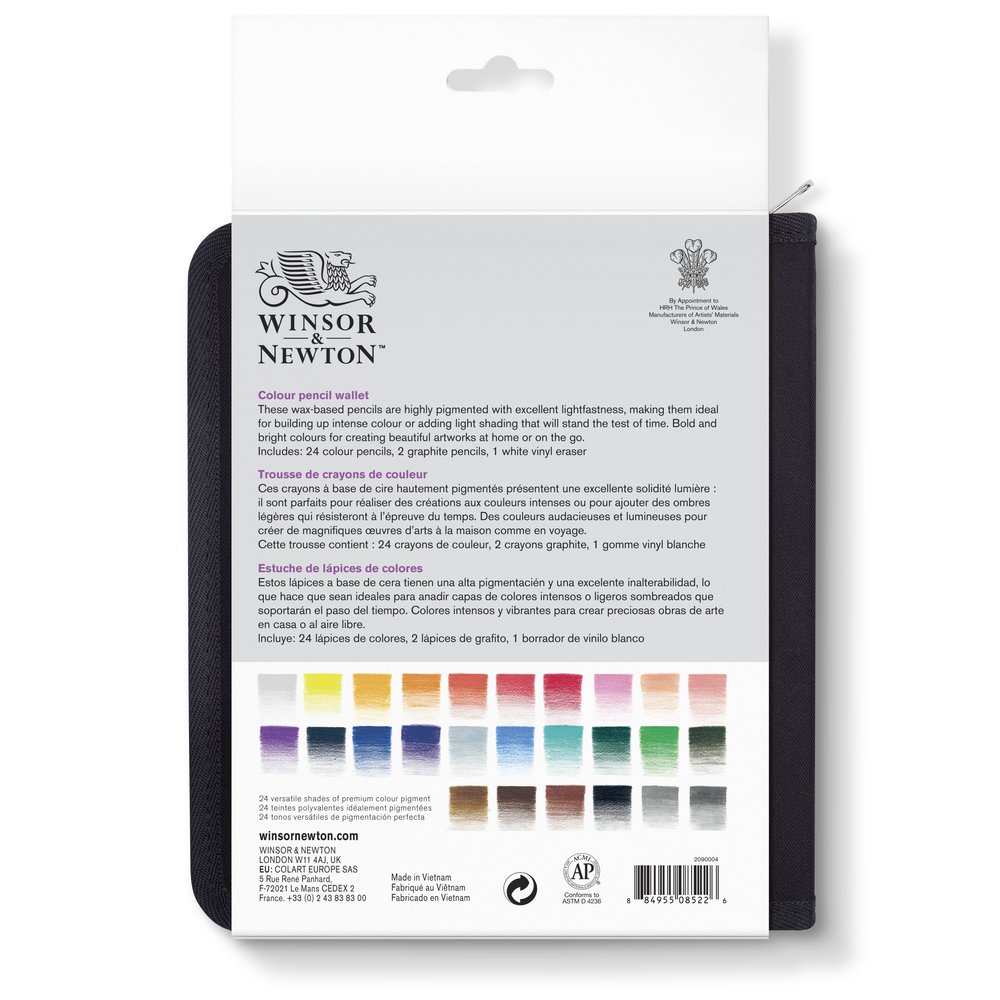 Winsor & Newton Studio Collection Farbstifte 27Er Wallet Set