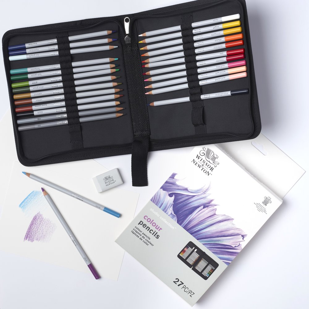 Winsor & Newton Studio Collection Farbstifte 27Er Wallet Set