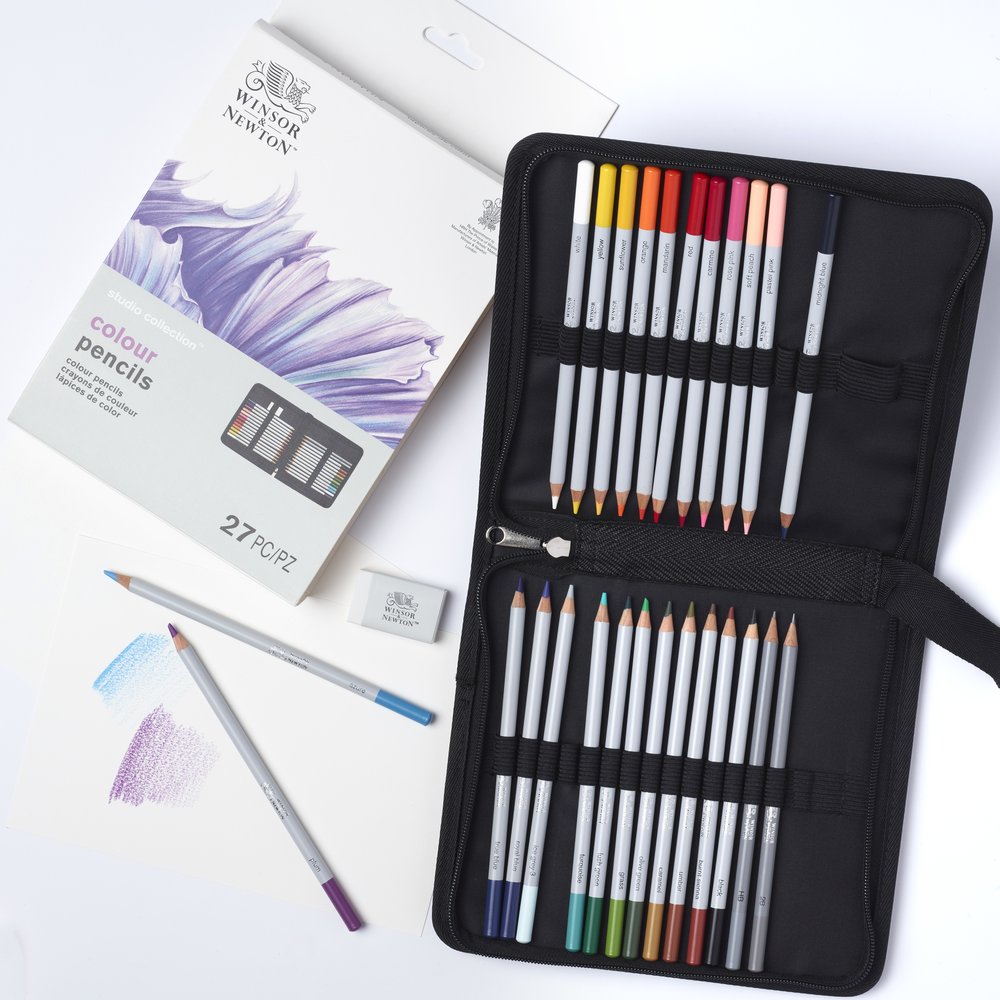 Winsor & Newton Studio Collection Farbstifte 27Er Wallet Set