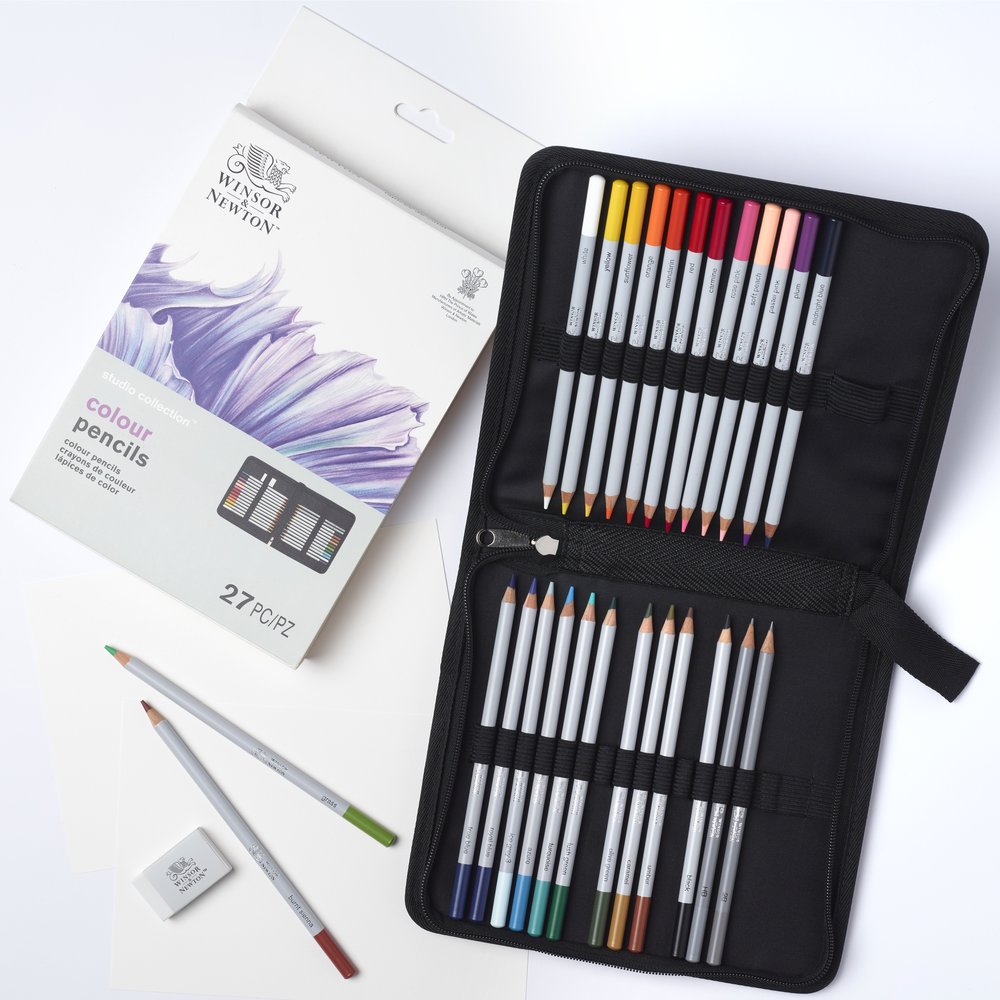 Winsor & Newton Studio Collection Farbstifte 27Er Wallet Set