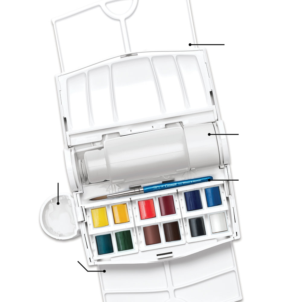 Winsor & Newton Cotman Water Colour Field Plus Set 12 Halve Napjes