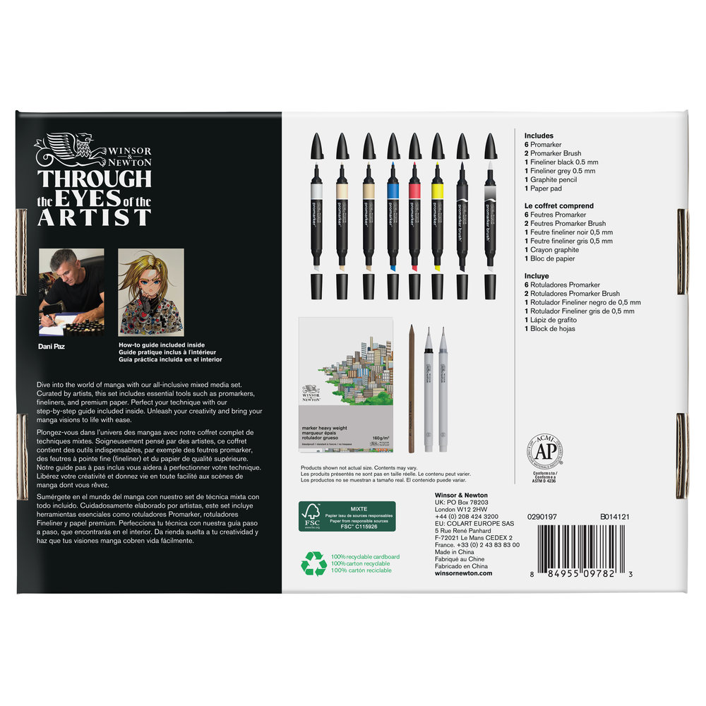 Winsor & Newton Graphic Art Manga Set