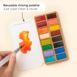 Viviva Watercolour Pan Set - 16 Spring Colours