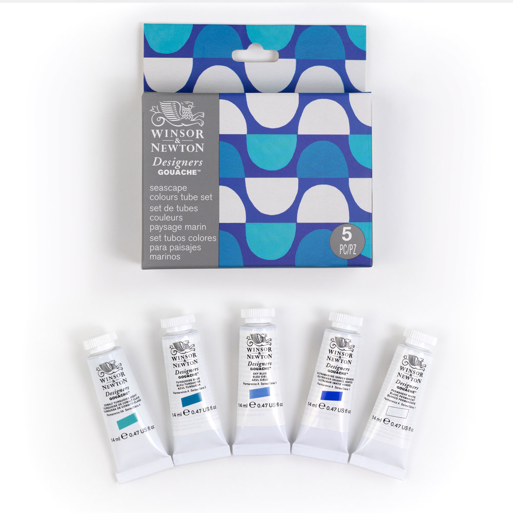 Winsor & Newton Designers Gouache Seascape Set 5x14ml Tubes