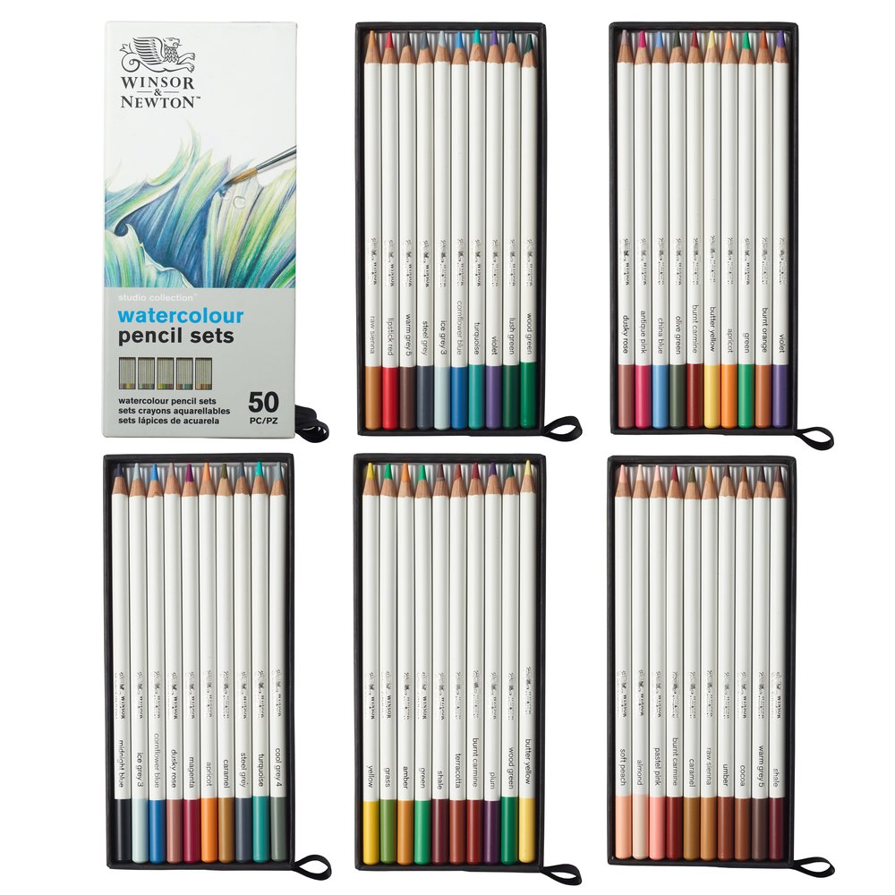 Winsor & Newton Studio Collection - Crayons Aquarellables x50