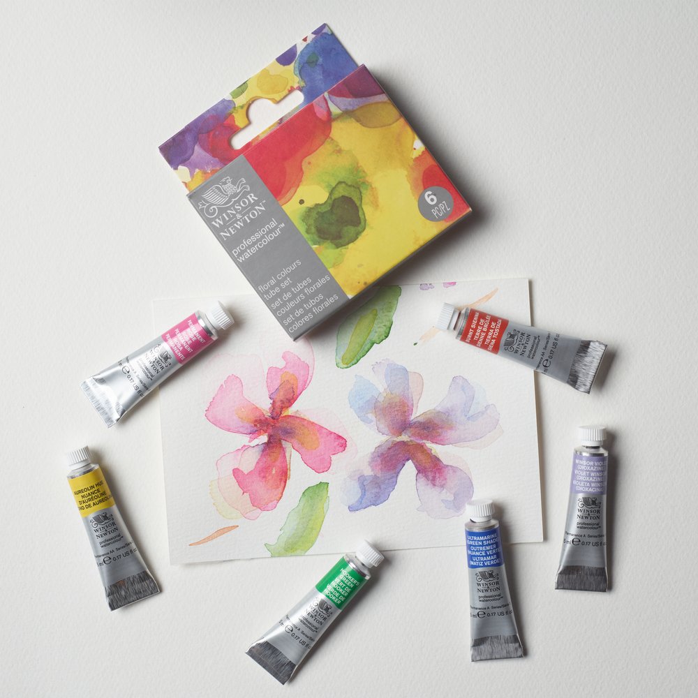 Winsor & Newton Professional Watercolour 6x5ml Floral Set