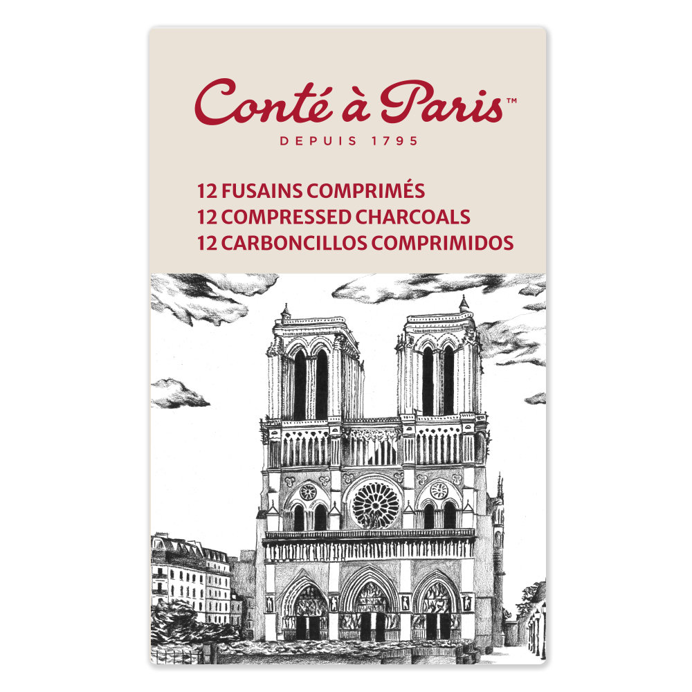Conté à Paris Siberisch Krijt (Geperste Houtskool) 12 Stuks Assorti