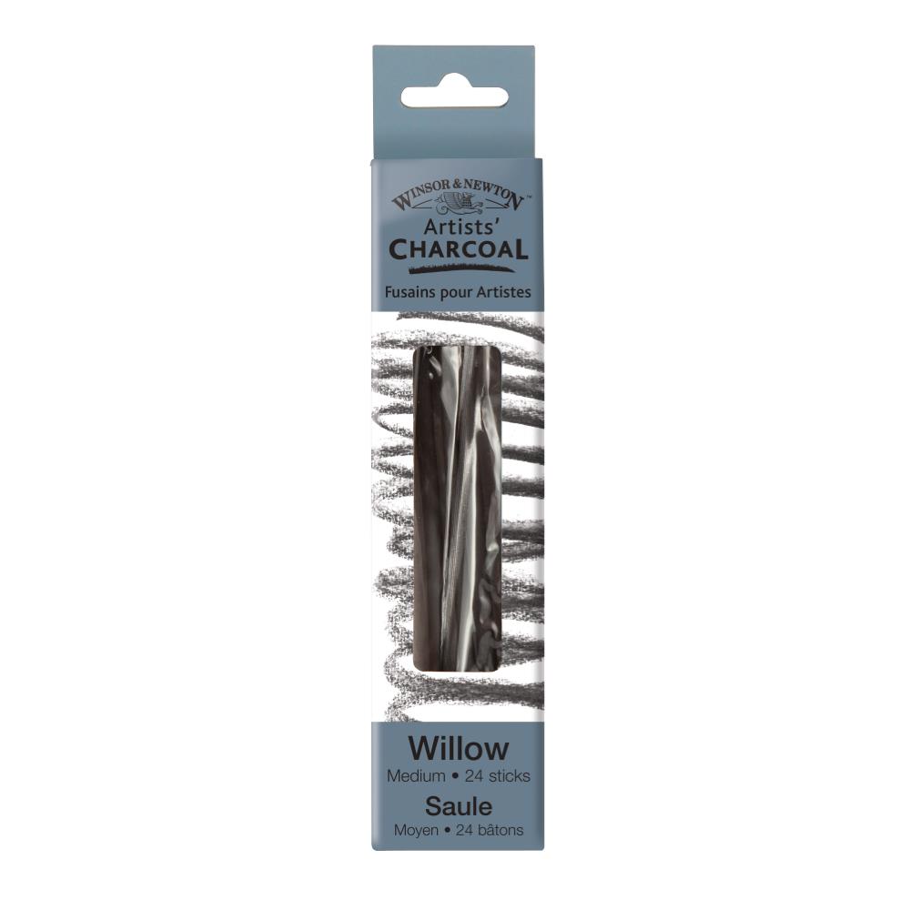 Winsor & Newton Willow Houtskool Medium 24 Stuks