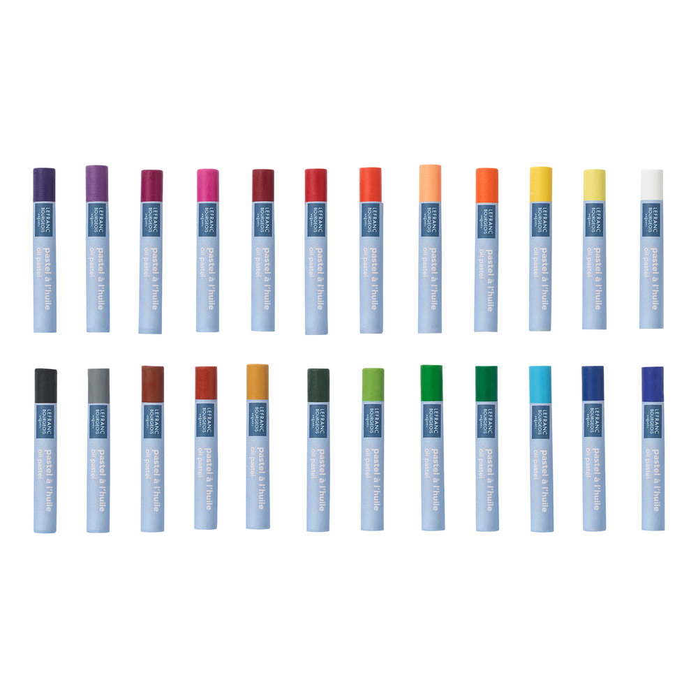 Lefranc Bourgeois Education 24 Oliepastels ø 8mm assorti