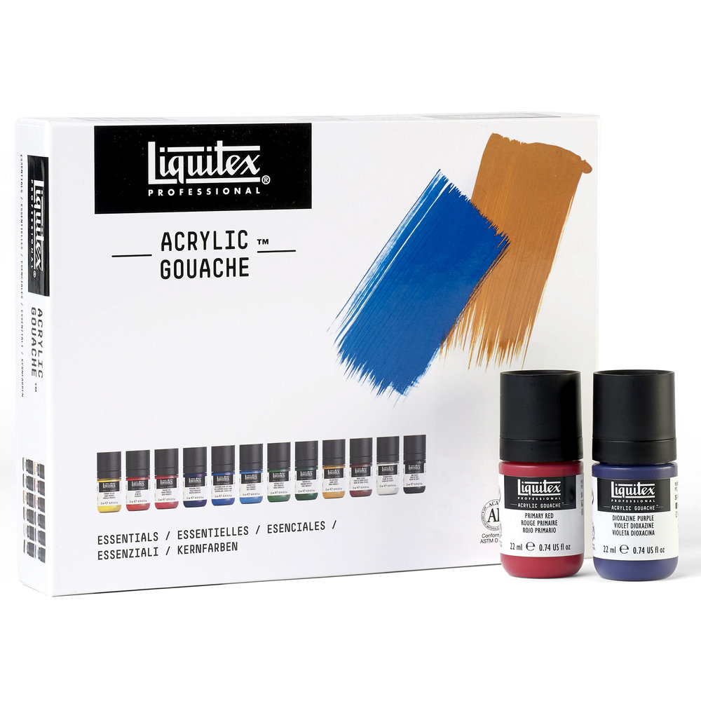 Liquitex Professional Acrylic Gouache 12X22ml Set - Essentials