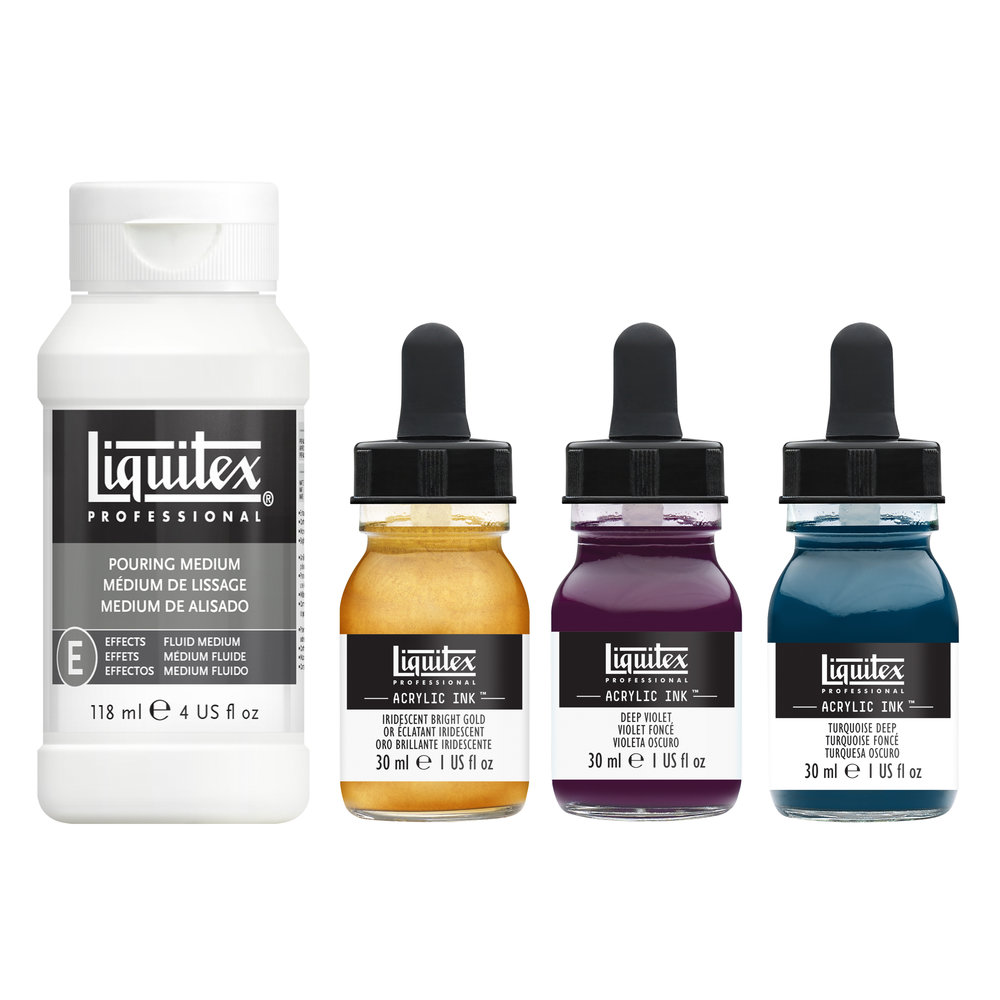 Liquitex Professional Ink! pouring medium set - Deep Colours