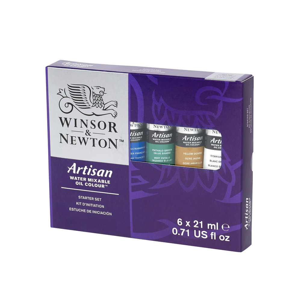 Winsor & Newton Artisan Water Mixable Oil Colour 6x21ml Starter Set