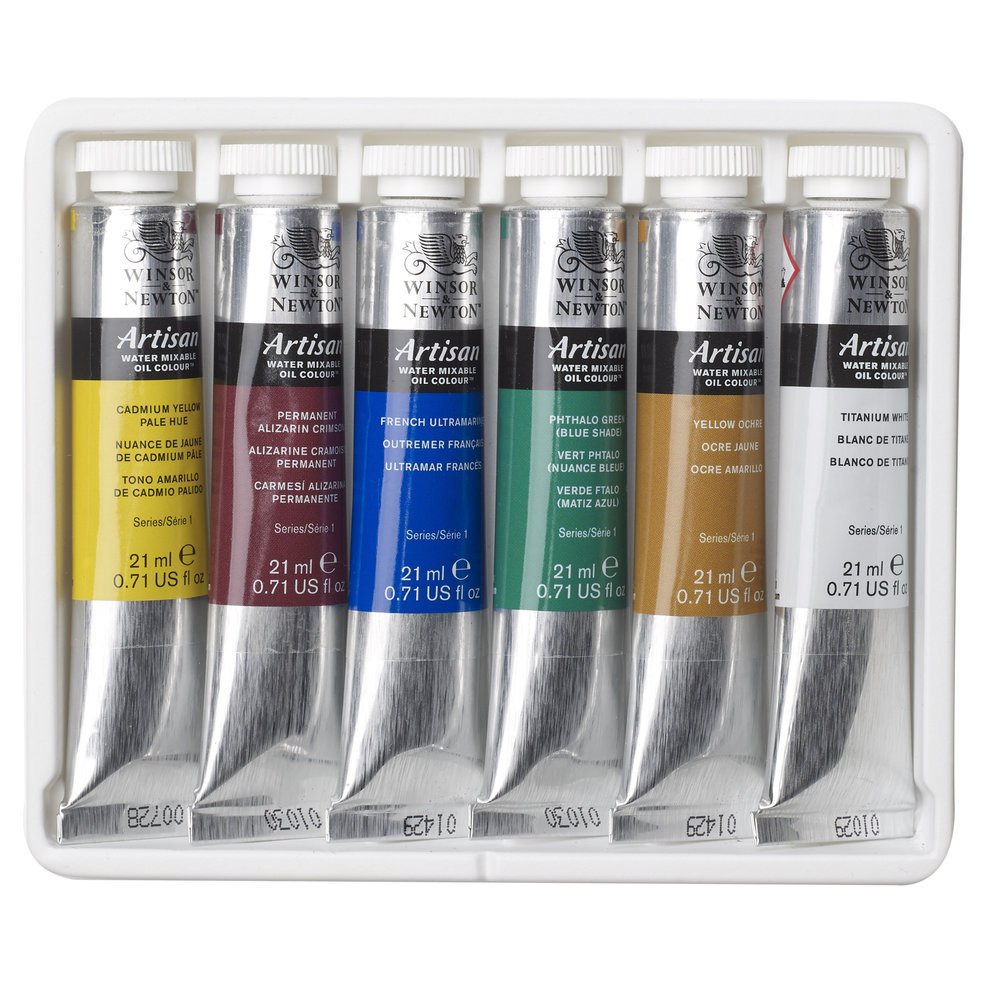 Winsor & Newton Artisan Water Mixable Oil Colour 6x21ml Starter Set