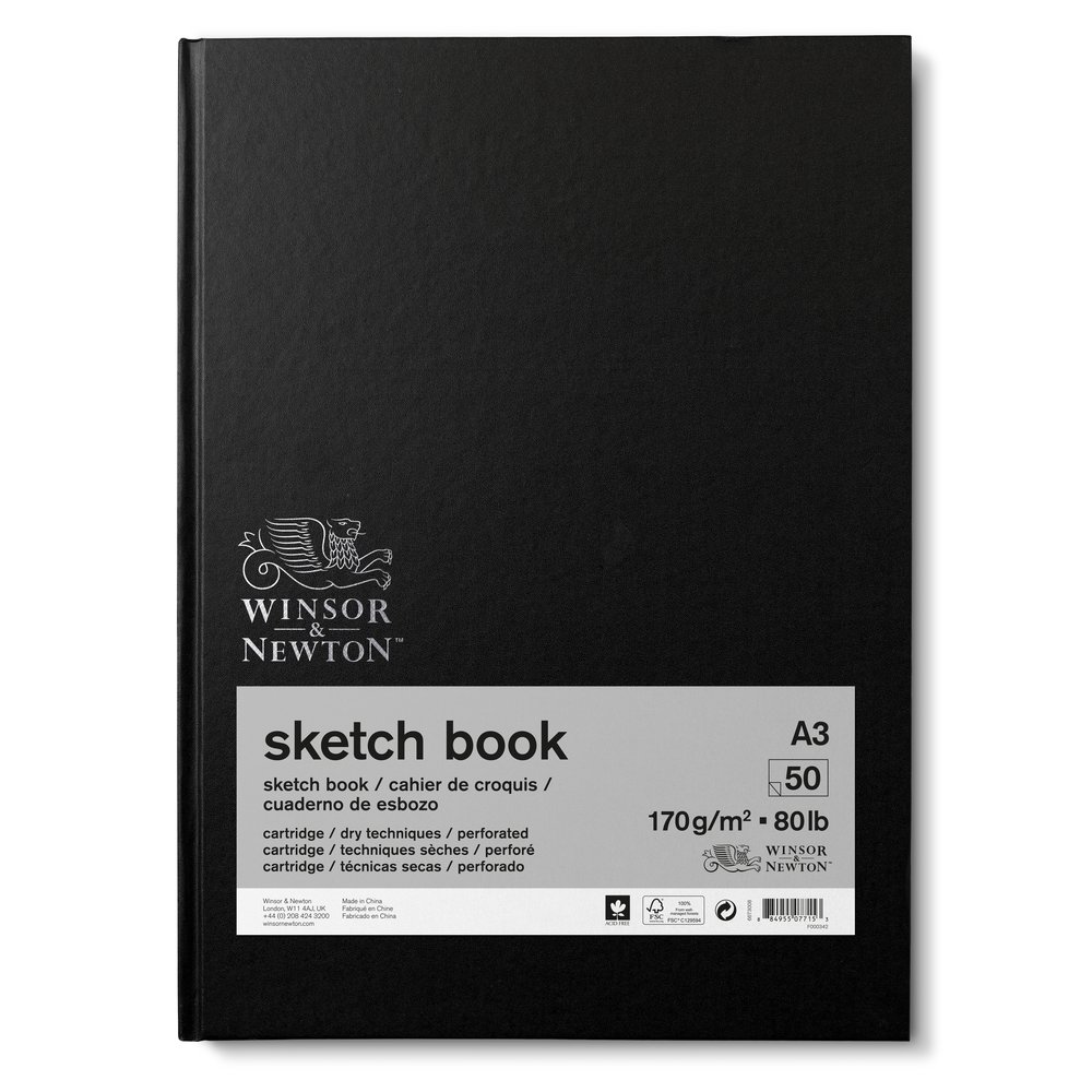 Winsor & Newton Schetsboek gebonden 170gr. 48 vel A3