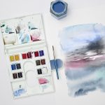 Winsor & Newton Cotman Water Colour Compact Set 14 halve napjes + 1 penseel + palet