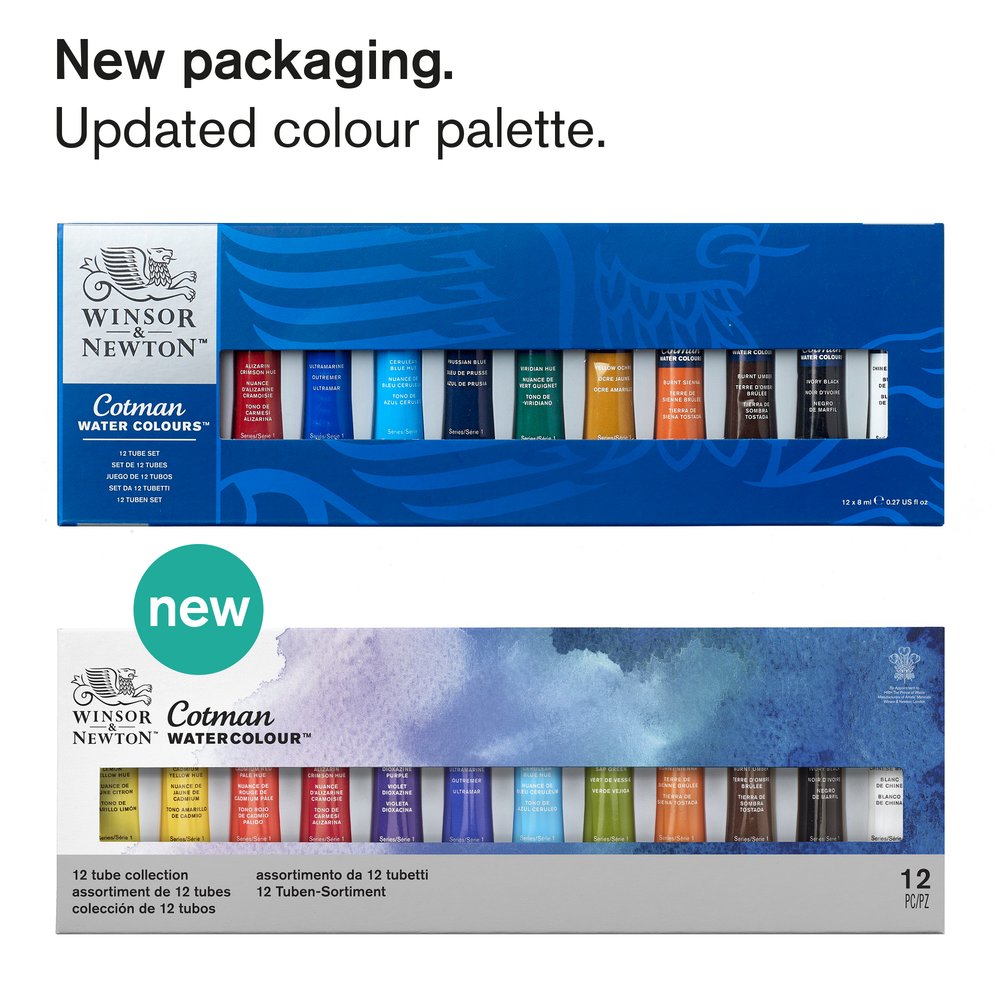 Winsor & Newton Cotman Water Colour Set 12x8ml