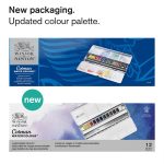 Winsor & Newton Cotman Water Colour Blue Box 12 halve napjes