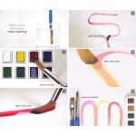 Winsor & Newton Cotman Water Colour Brush Pen Set 12 Halve napjes + penseel met reservoir