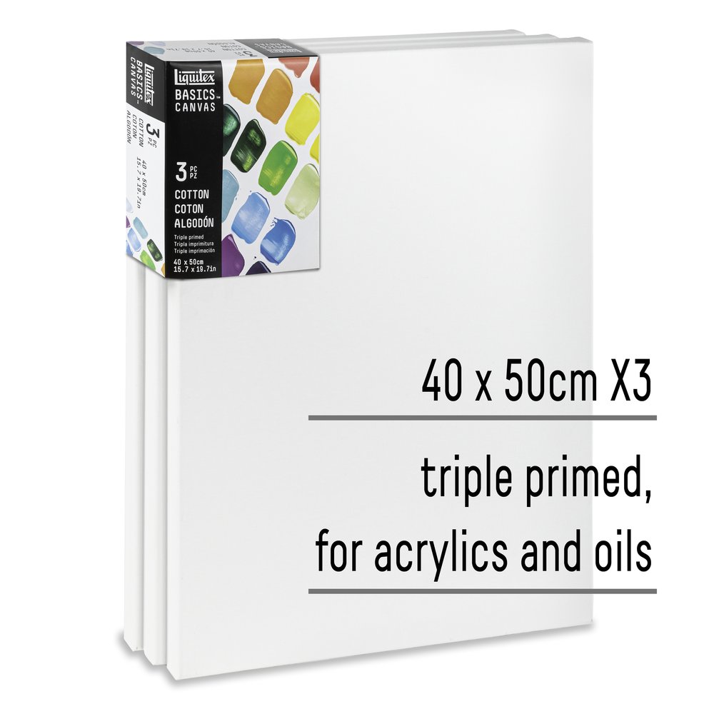 Liquitex Basics Canvas 40x50cm Pak van 3 stuks