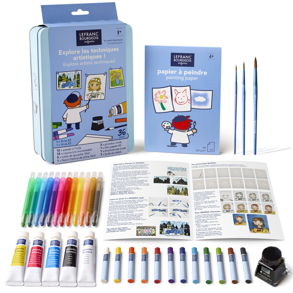 Lefranc Bourgeois Enfants Creatieve Set Ontdek artistieke Technieken