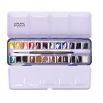 Lefranc Bourgeois Fine Watercolour Set 24 Halve Pans