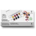 Winsor & Newton Cotman Watercolour 8 Halve Pans Portrait Pocket Set