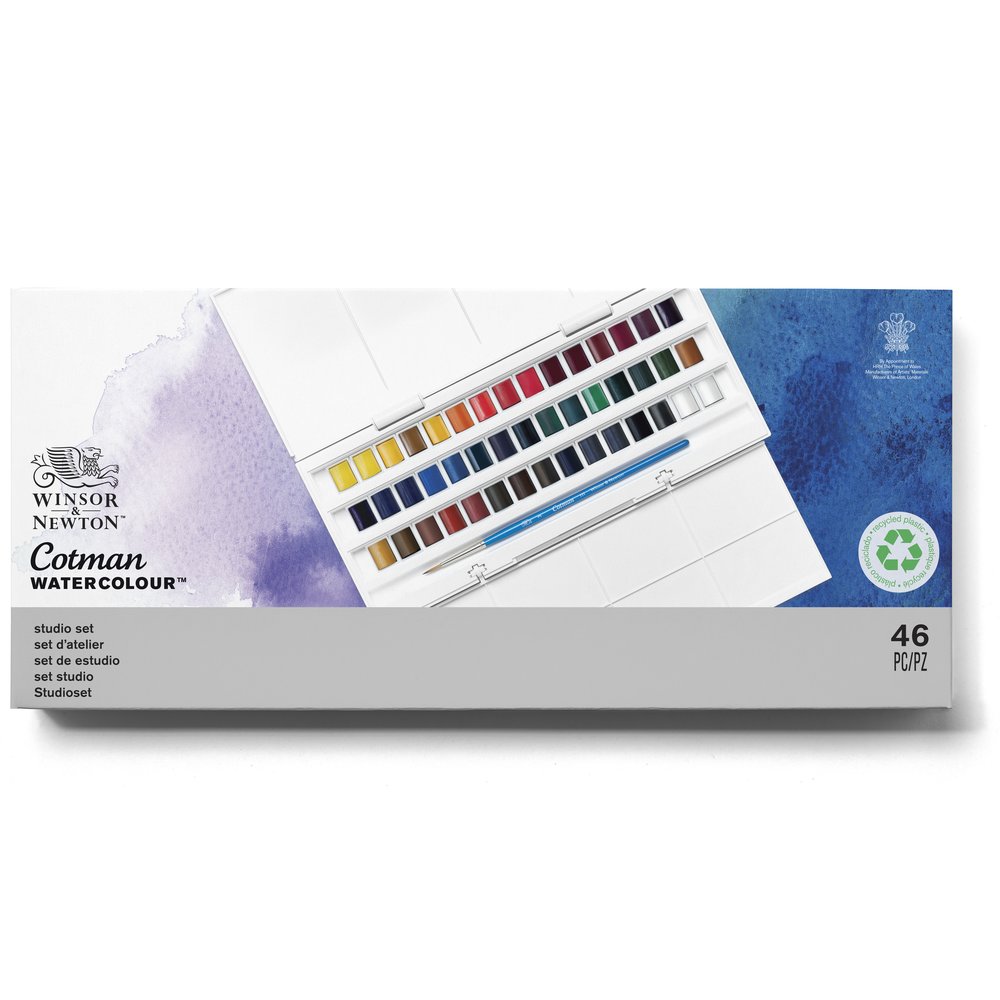 Winsor & Newton Cotman Water Colour Halve nap Studio Set