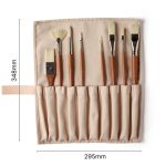 Winsor & Newton Artists' Synthetic Hog Brushes for Oil Colours 8 Pack