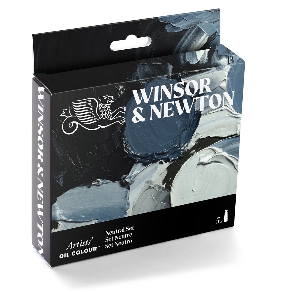 Winsor & Newton Artists Oil Colour Greyscale Set x5 ROW