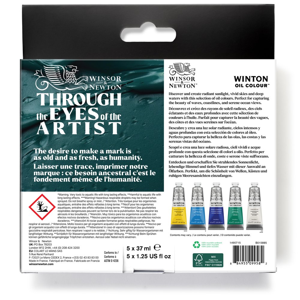 Winsor & Newton Winton Oil Colour Seascapes Set x5