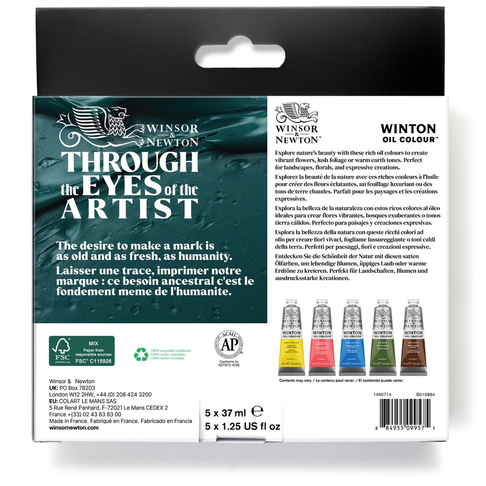 Winsor & Newton Winton Oil Colour Botanic Set x5