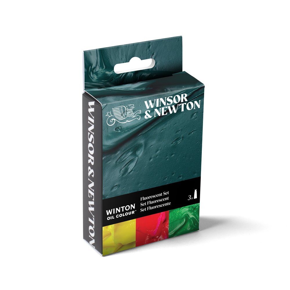 Winsor & Newton Winton Oil Colour Fluorescent Set x3