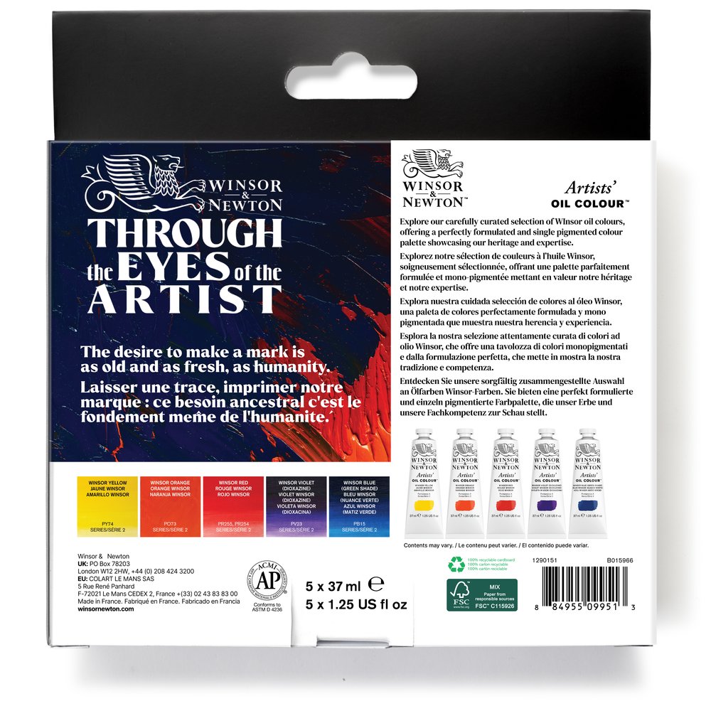 Winsor & Newton Artists Oil Colour Winsor Set x5