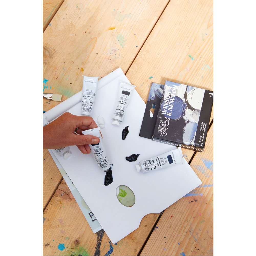 Winsor & Newton Artists Oil Colour Greyscale Set x5 ROW