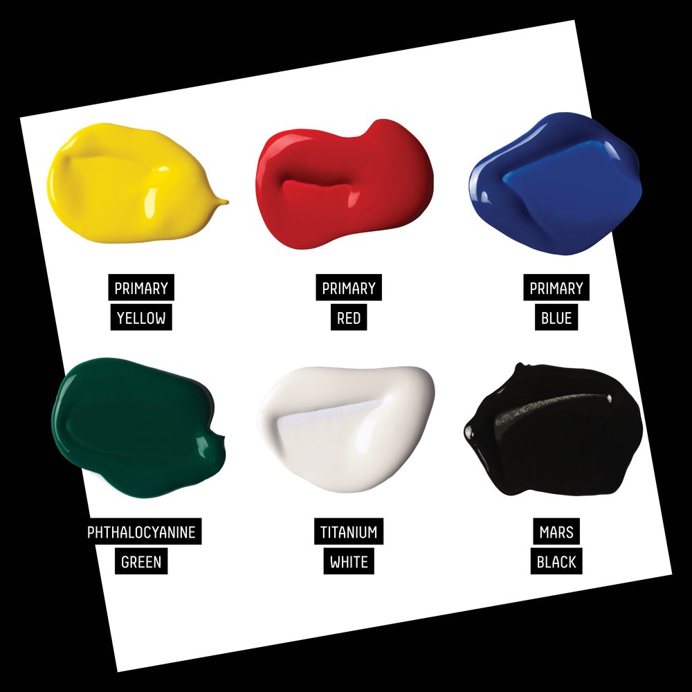 Liquitex Basics Fluid Acrylset 6x118ml