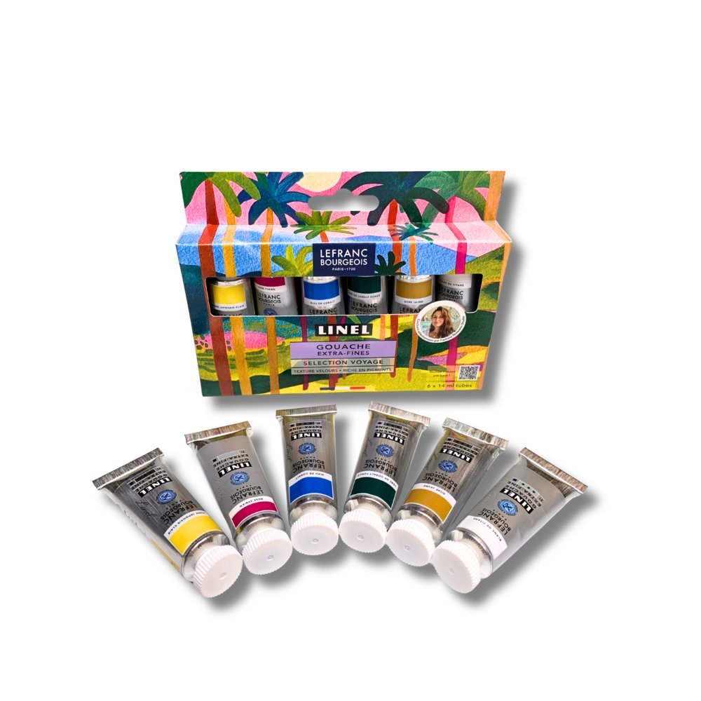 Lefranc Bourgeois Linel Gouache Extra-Fine Set 6x14ml Voyage
