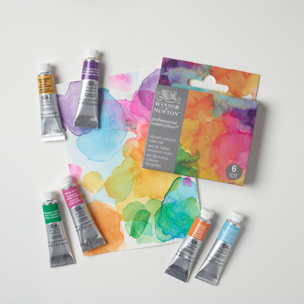 Winsor & Newton Professional Watercolour 6x5ml Vibrant Set