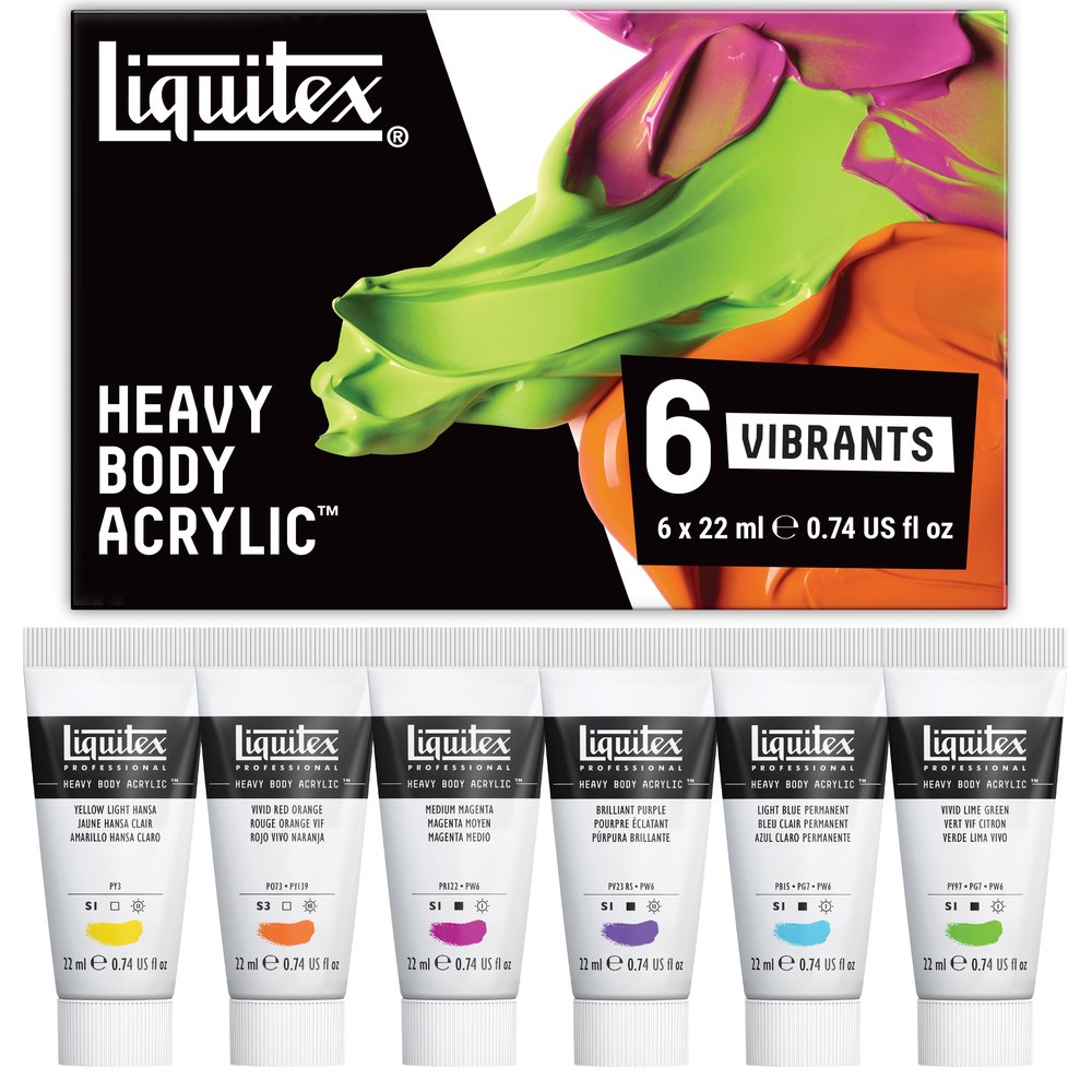 Liquitex Heavy Body Levendige kleuren Set 6X22ml