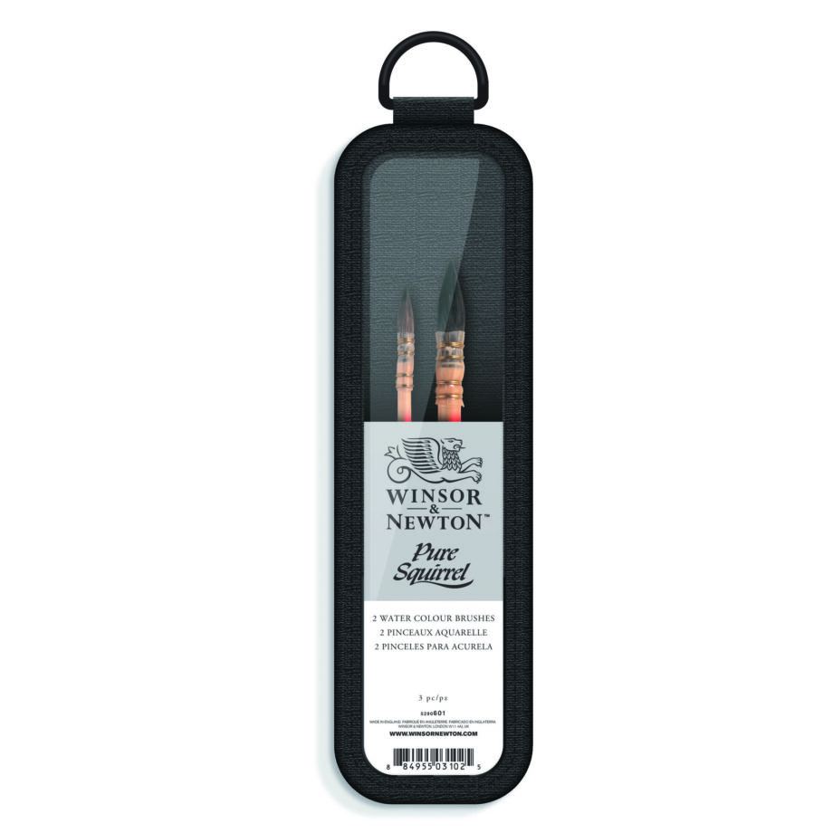 Winsor & Newton Squirrel Brush Short Handle 2 Pack