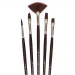 Winsor & Newton Galeria Brush Long Handle 5 Pack