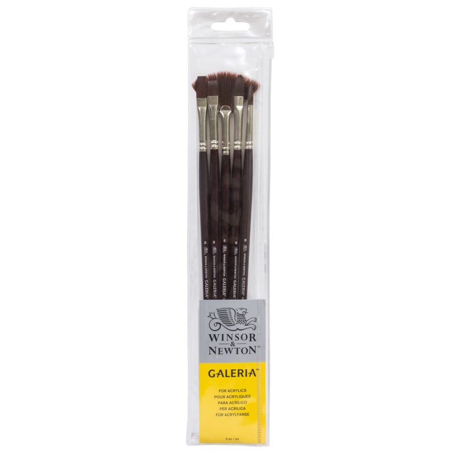 Winsor & Newton Galeria Brush Long Handle 5 Pack