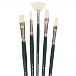 Winsor & Newton Winton Hog Brush Long Handle 5 Pack