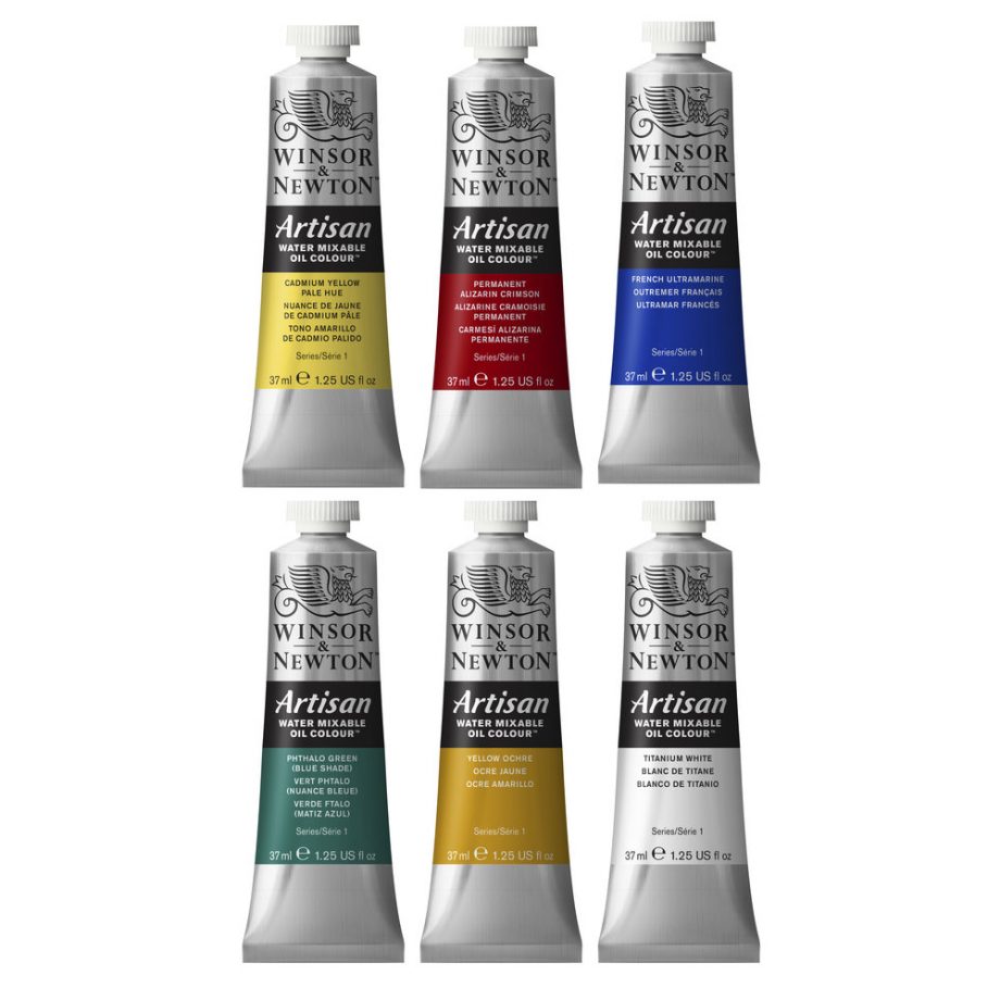 Winsor & Newton Artisan Water Mixable Oil Colour Beginners Set - 6x37ml Tubes