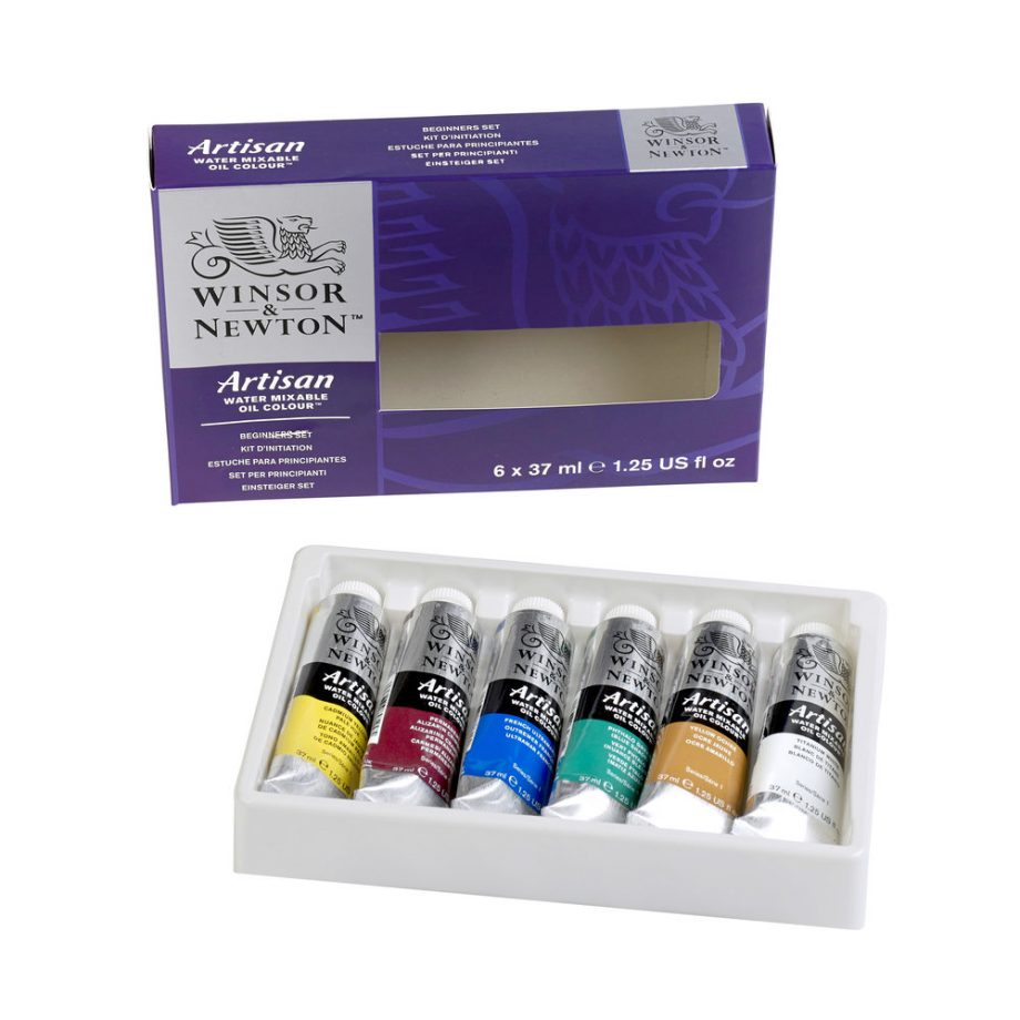 Winsor & Newton Artisan Water Mixable Oil Colour Beginners Set - 6x37ml Tubes