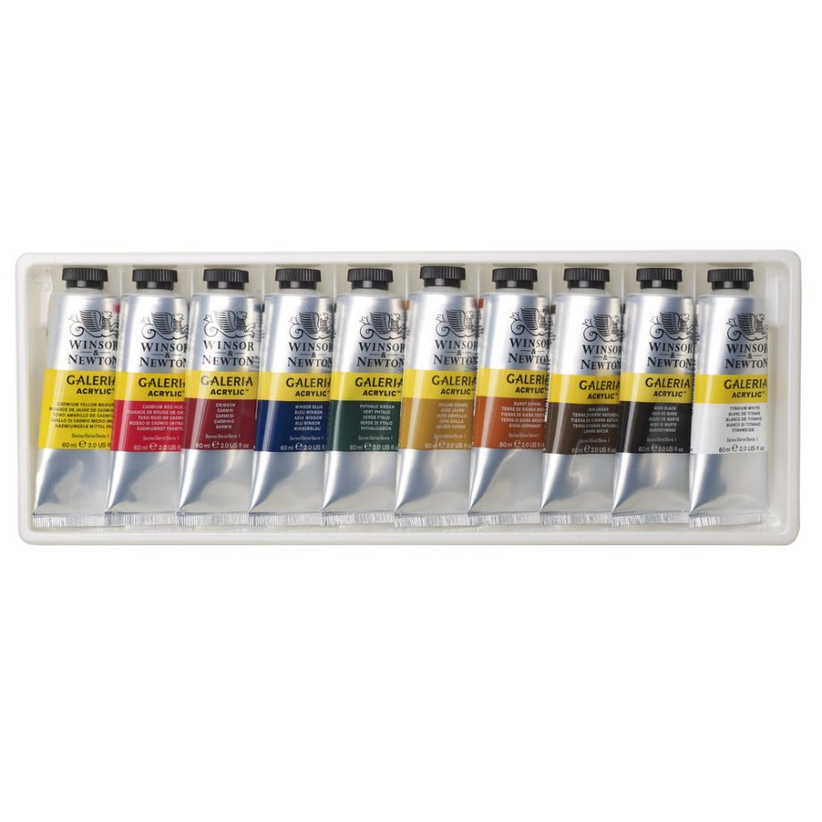 Winsor & Newton Galeria Acrylic Galeria 10x60ml Tube Set