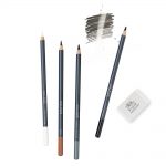 Winsor & Newton Studio Collection Sketching Pencil x5 With Eraser Blister Set