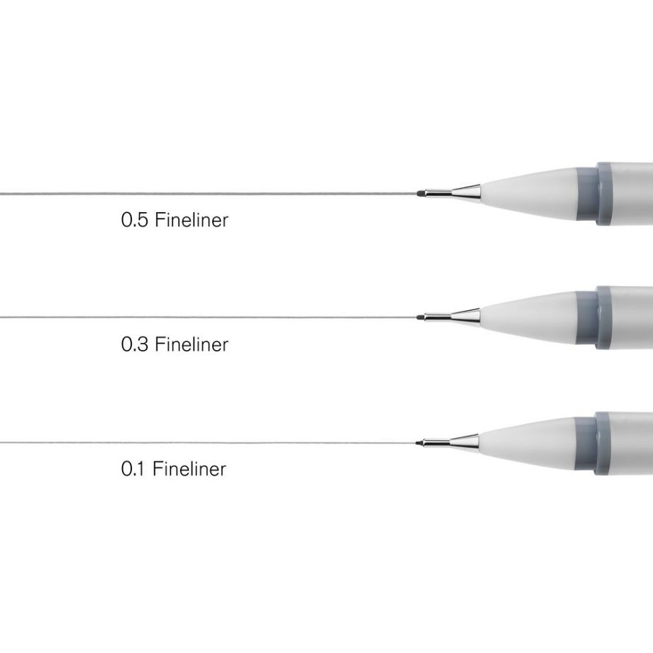 Winsor & Newton Fineliner Cool Grey Set x 3 Assorted