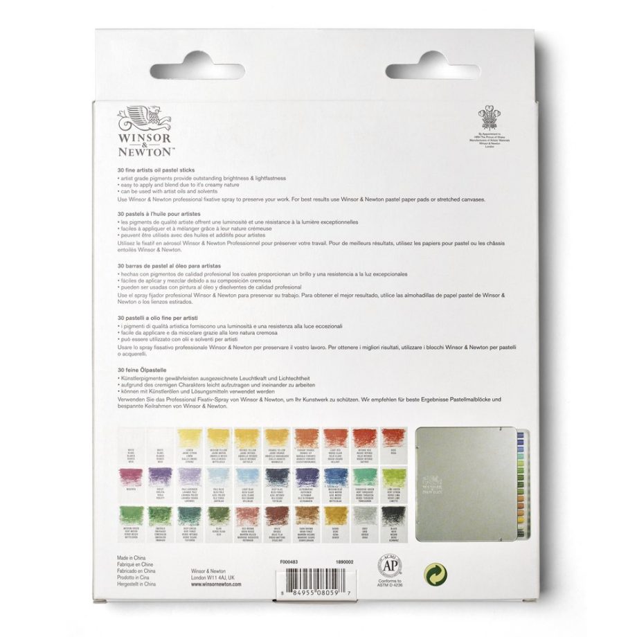 Winsor & Newton Oil Pastel Box 30x Sticks