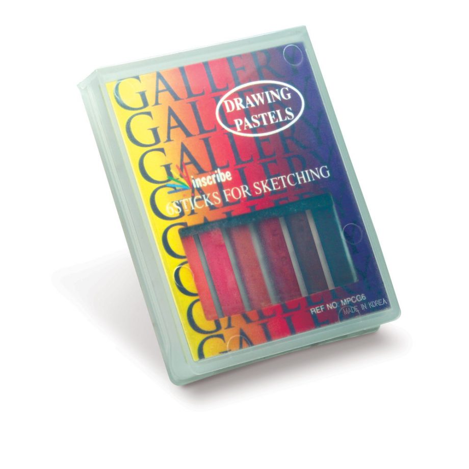 Inscribe Set of 6 Colours Sanguine Gallery Drawing Pastels