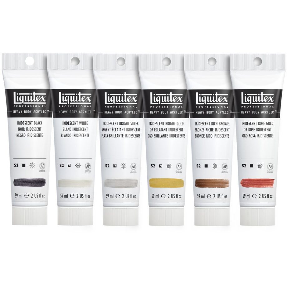 Liquitex Professional Heavy Body Acrylic Set Of 6x59ml Tube Iridescent